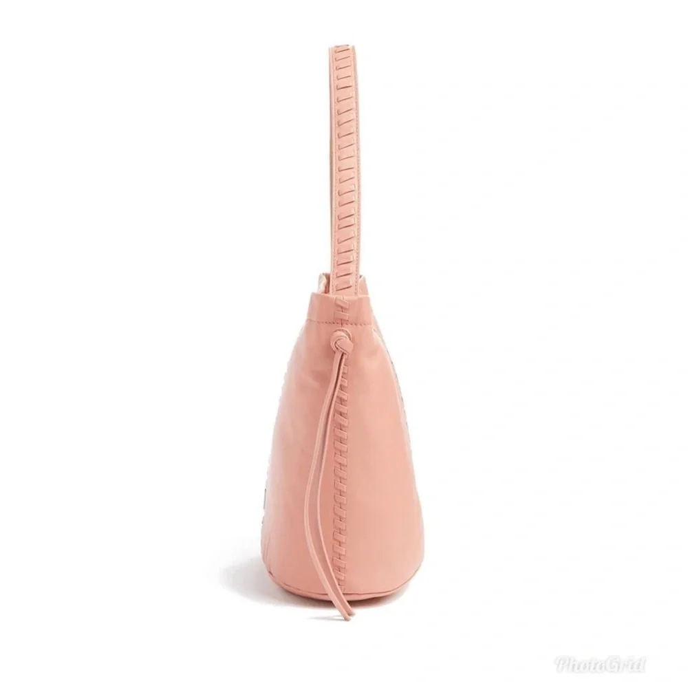 Kooba Limon Leather Hobo Pink Top Handle Bag